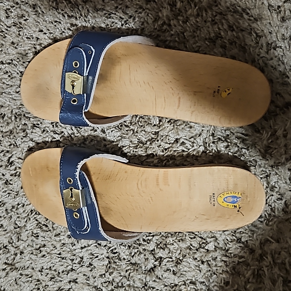 Dr Scholls original wood sandals size 11M